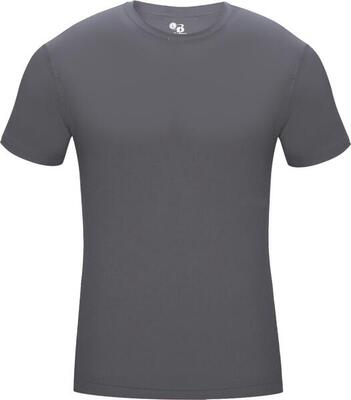 Shirt met korte mouwen pro compression heren ondershirt donkergrijs medium