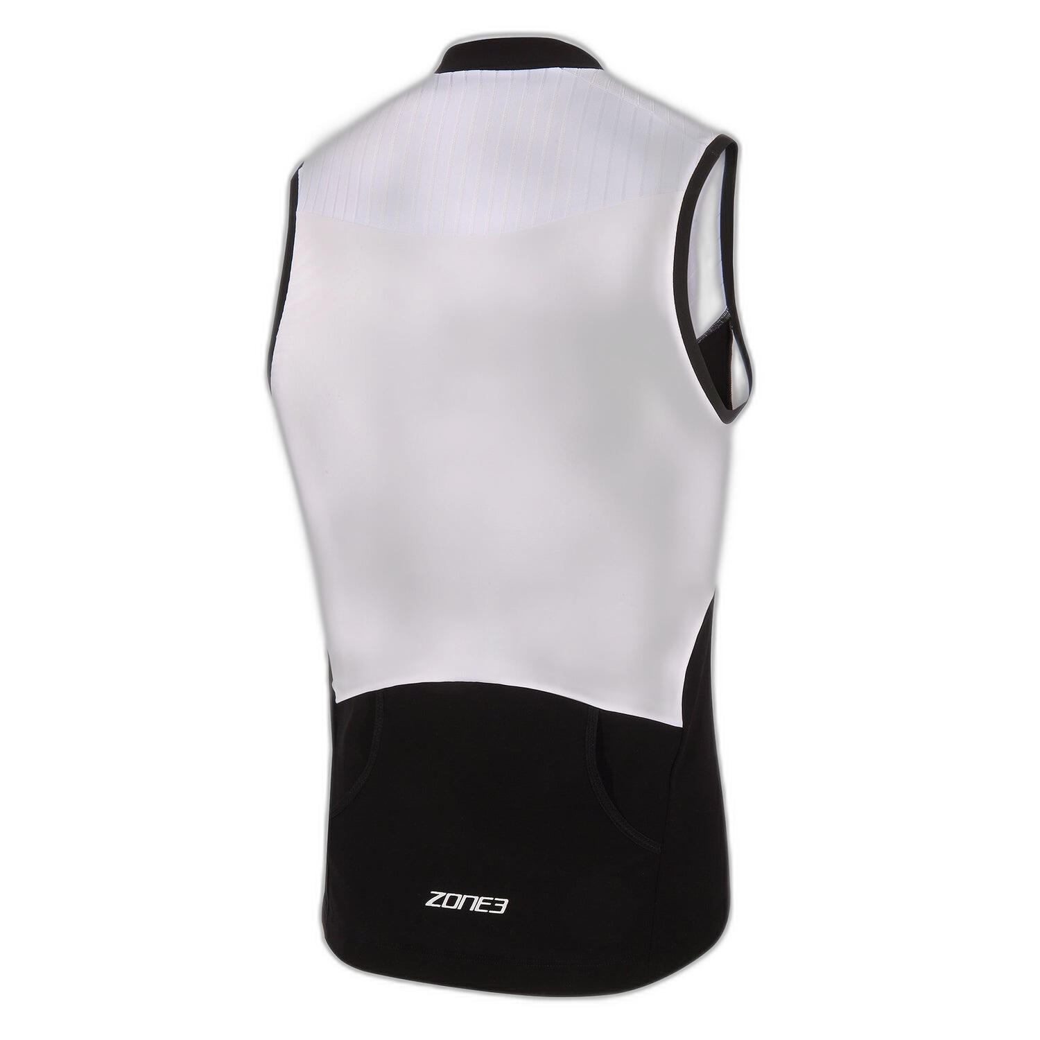 Lava Long Distance Sleeveless Tri Top Men's Black/White 4/5