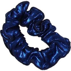 Haar Scrunchie Mystique Glansstof Turnen Meisjes Elastisch Donkerblauw