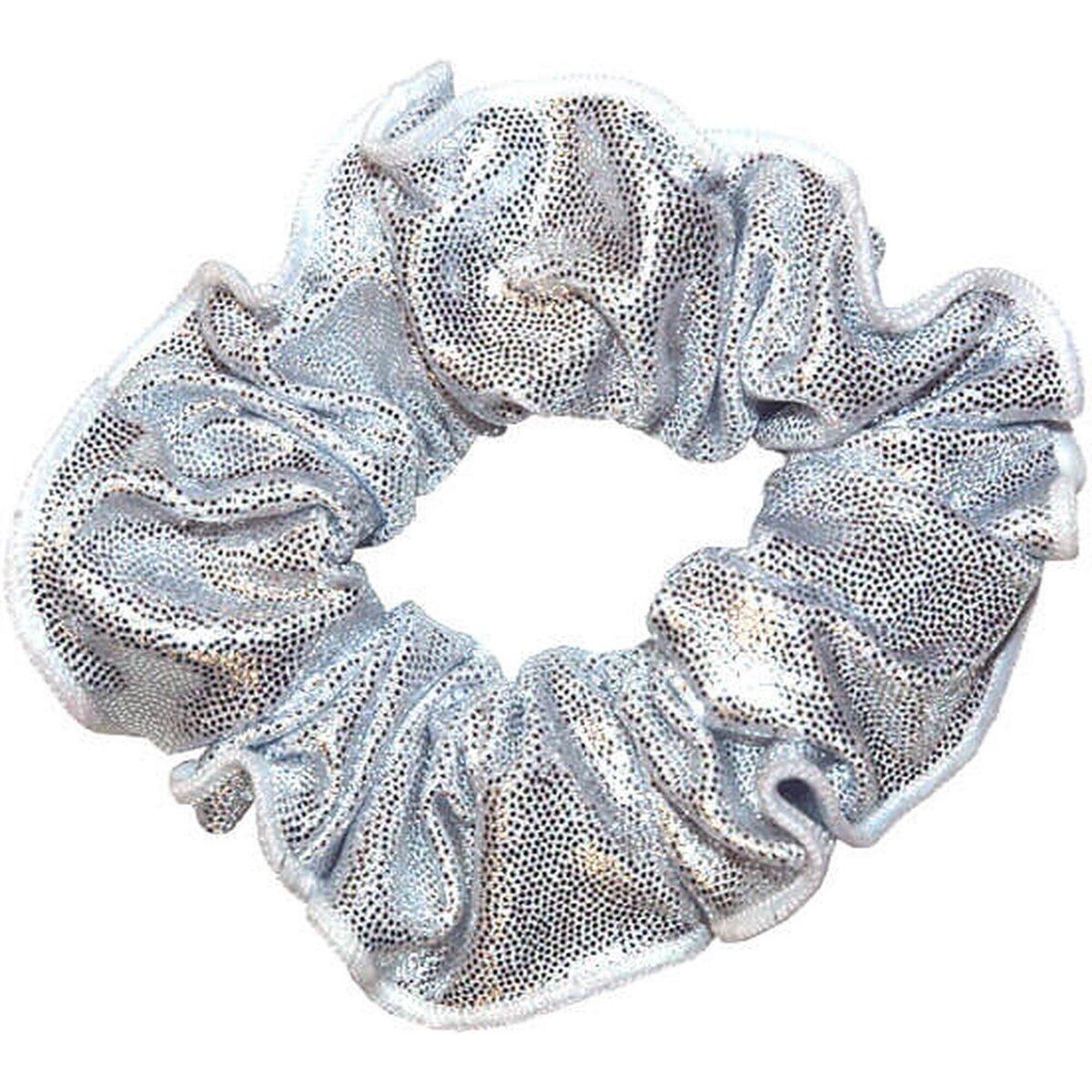 SNOWFLAKE Haargummi Mystique Glanz Stoff Gymnastik Mädchen elastisch Silber