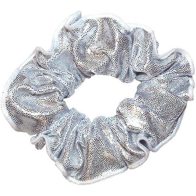 Scrunchie Mystique Gloss Gymnastics Girls Elastic Silver