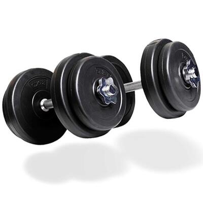 2 x dumbells 10 kg - dumbbell set - halterset voor krachttraining