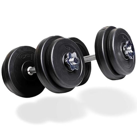 Vinyl Hanteln 2 x 10 kg - Kurzhantelset - Dumbbells - Kurzhanteln