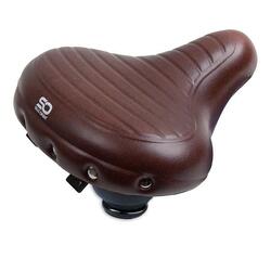 Selle de vélo Relax Premium - Imperméable - Marron