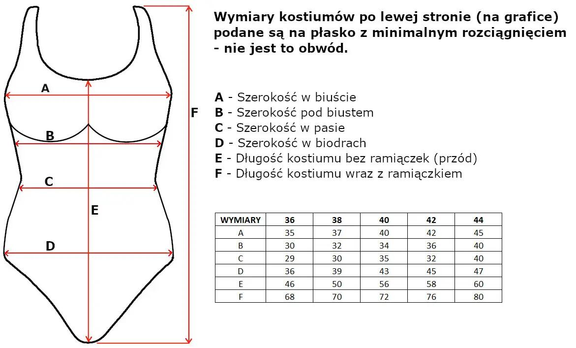 Strój jednoczęściowy pływacki damski Aqua Speed Stella 4/4