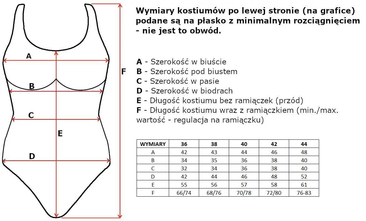 Strój kąpielowy jednoczęściowy regulowany damski Aqua Speed Alexa 5/5
