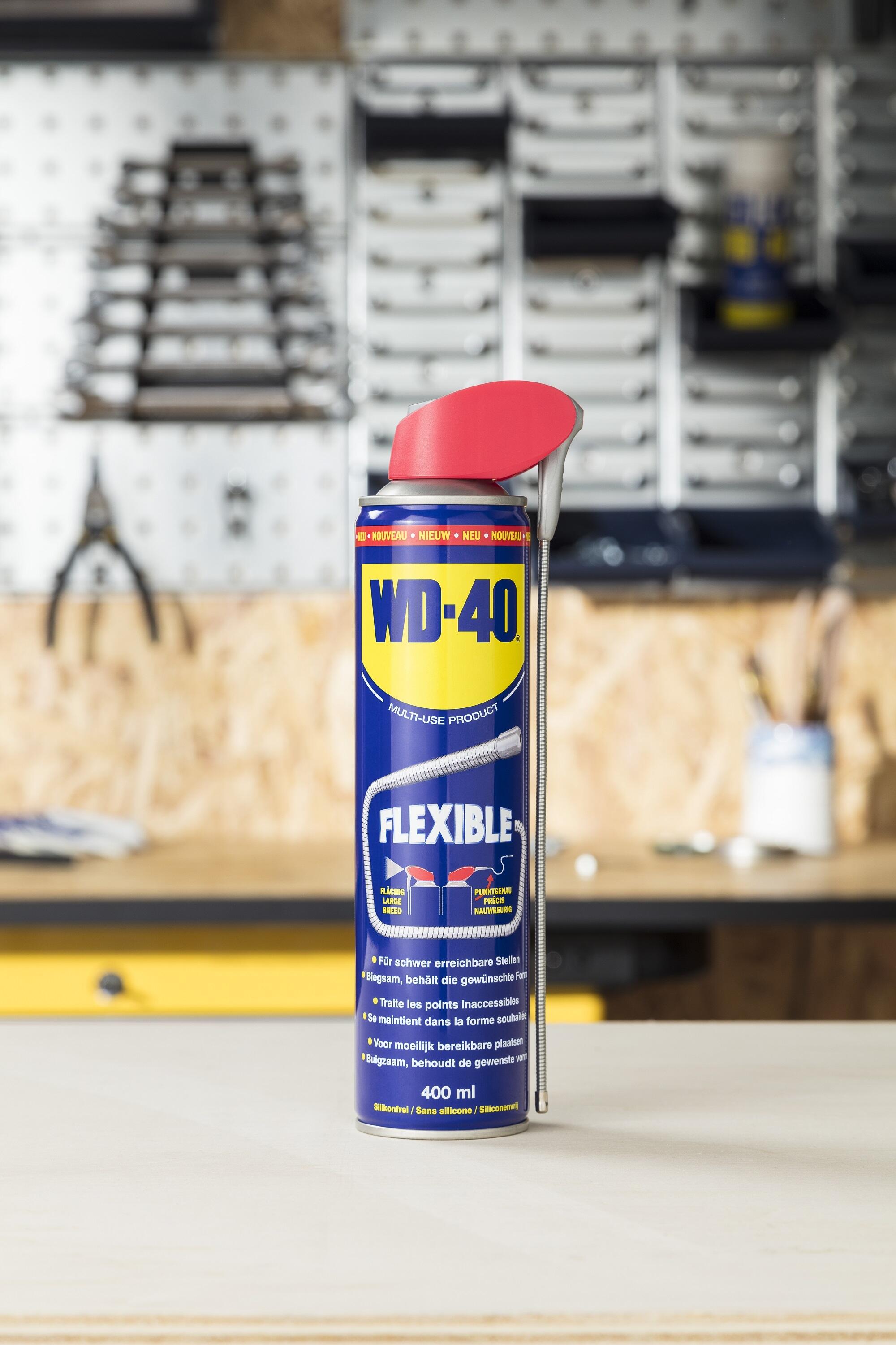 Spray WD-40 Flexible 400ml avec paille polyvalente 3/5