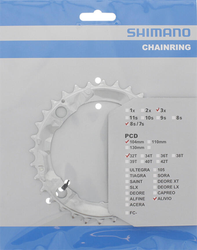 Shimano Alivio Kettingblad 104mm FCM415 32T 2/3