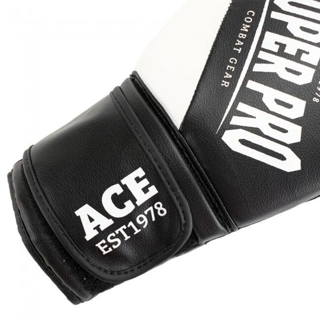 Guantes de boxeo - Ace - En blanco y negro