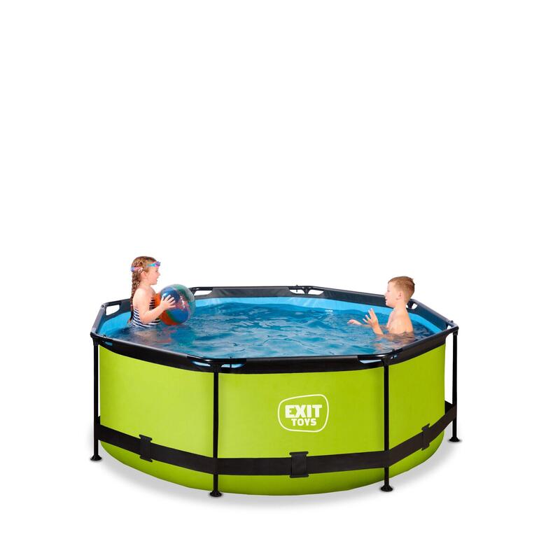 Zwembad - EXIT Lime zwembad ø244x76cm met filterpomp - groen