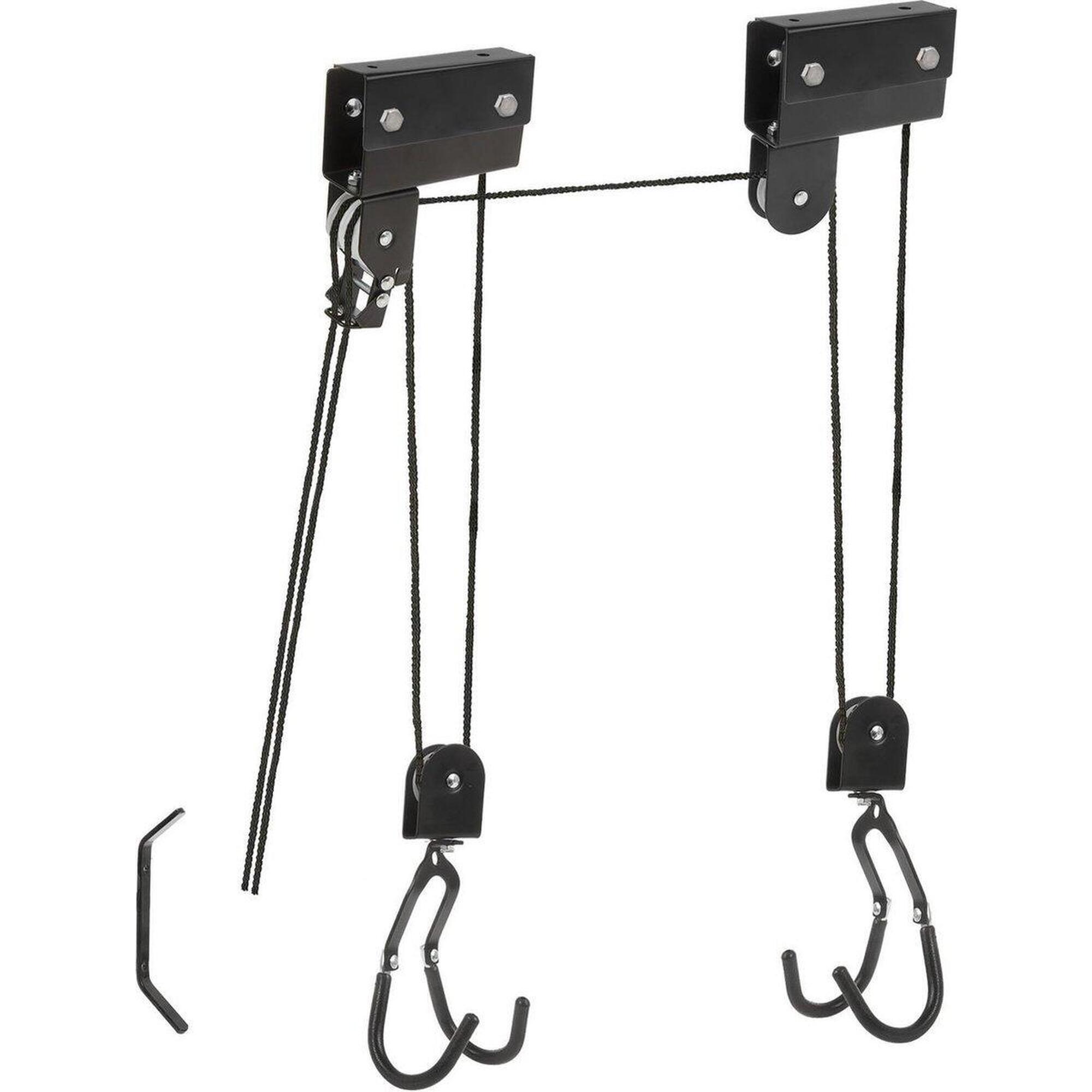 M-WAVE Fietslift - ophangsysteem - Tot 57kg - Zwart