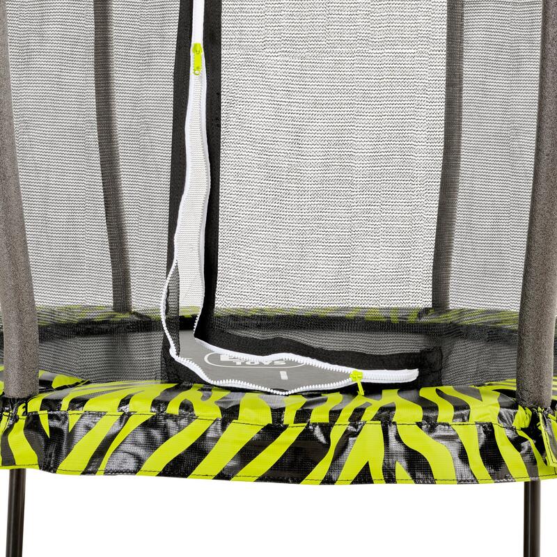 Trampoline EXIT Tiggy junior avec filet de sécurité ø140cm - noir/vert