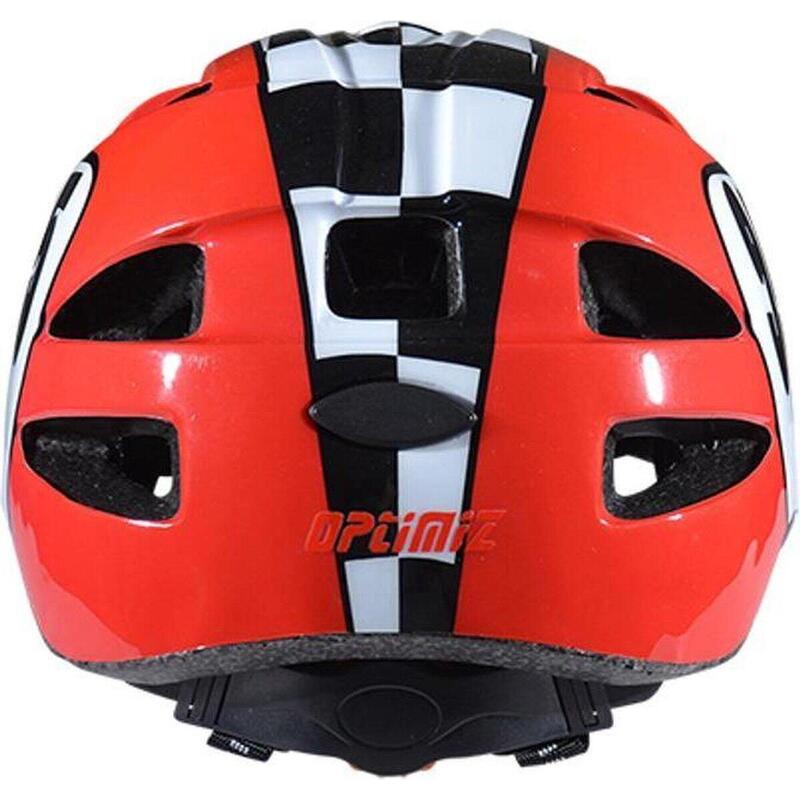 Casque pour enfants Garçons Filles - Rouge Blanc Rally - Extra Small