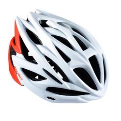 Casque de vélo Hommes/Femmes - Blanc Mat Rouge