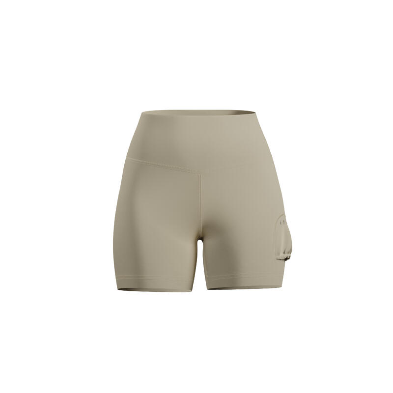 Short de sport pour femme en tissu performant avec poche à balles