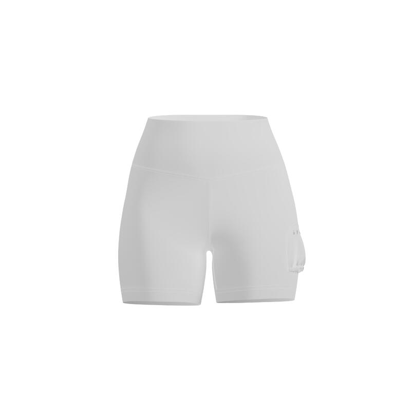 Short de sport pour femme en tissu performant avec poche à balles