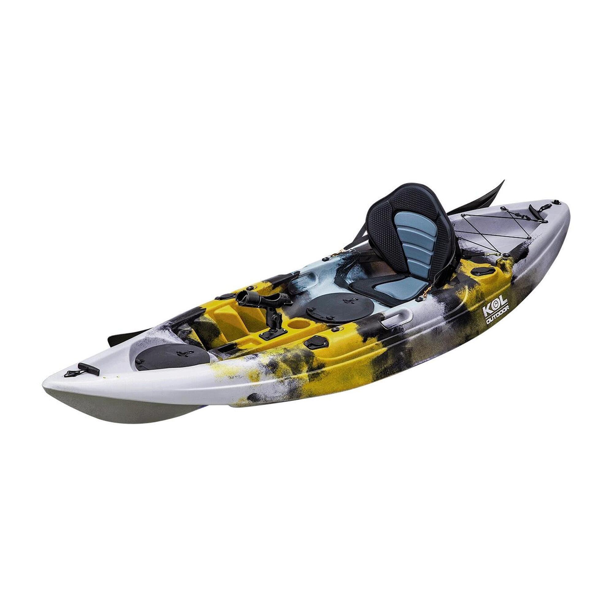 KOL OUTDOOR Caiaque de pesca Conger P Lite Amarelo Branco (280x82cm)