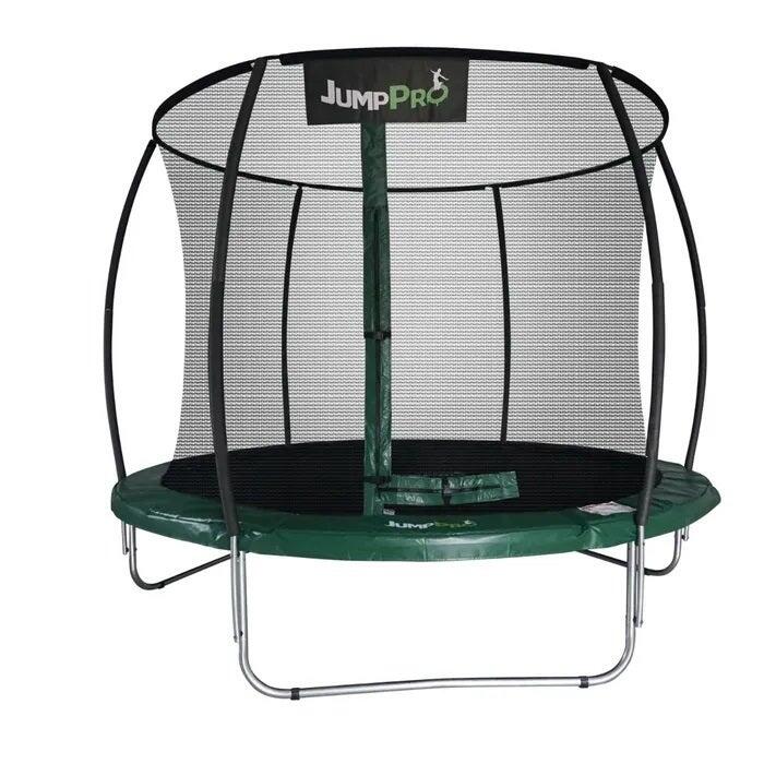 JUMPPRO 8ft JumpPRO™ Xcite Green Round Trampoline with Enclosure