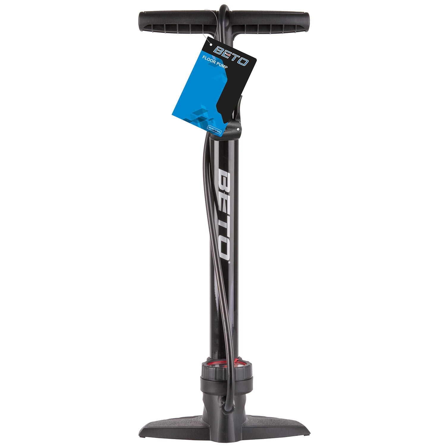 Beto pompe à vélo avec manomètre acier 11 bar noir 2/2