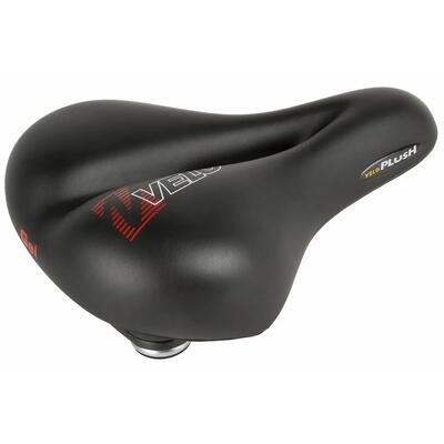 Velo plush gel zadel elasto city 275x213mm zwart op kaart