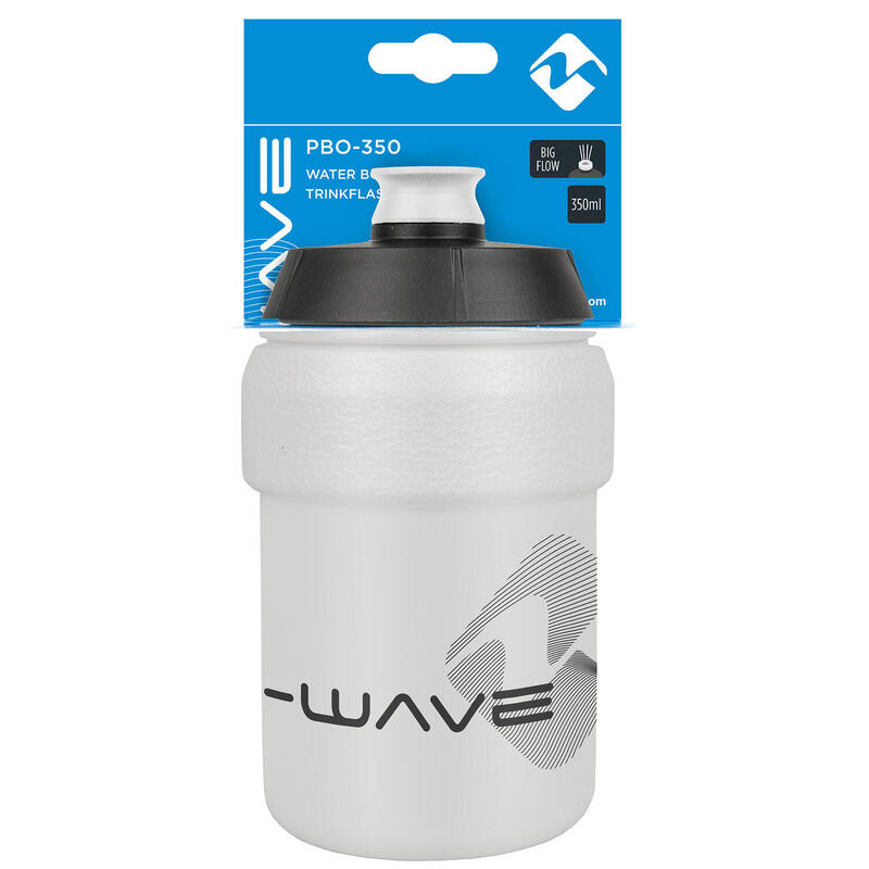 M-WAVE Trinkflasche „PBO-350“, 350 ml, Weiß, Kunststoff