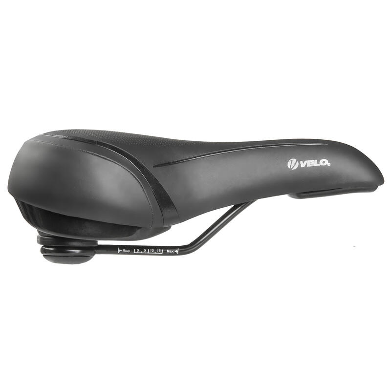 VELO Fahrradsattel „Velo-Fit Townie“, Größe M, Schwarz, 566 g, 270 x