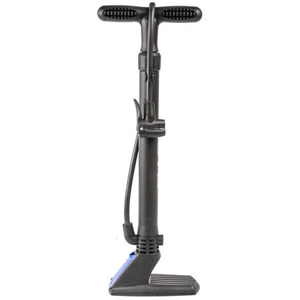 BETO Standpumpe mit Manometer und Universal-Doppelkopf, Schwarz