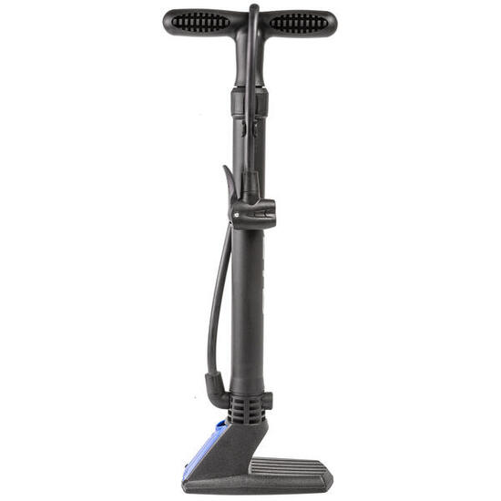 BETO Standpumpe mit Manometer und Universal-Doppelkopf, Schwarz