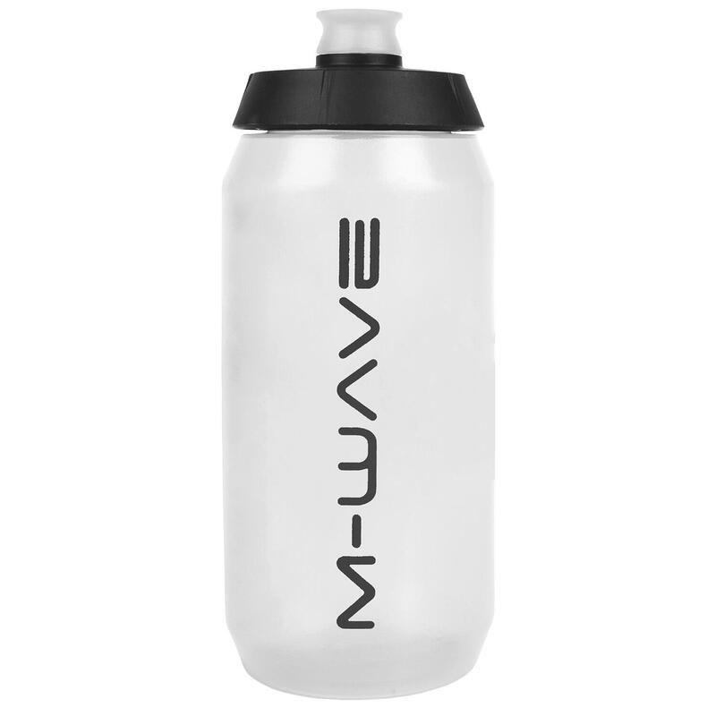 M-WAVE Trinkflasche „PBO-550“, 550 ml, Weiß, Kunststoff, mit Skala