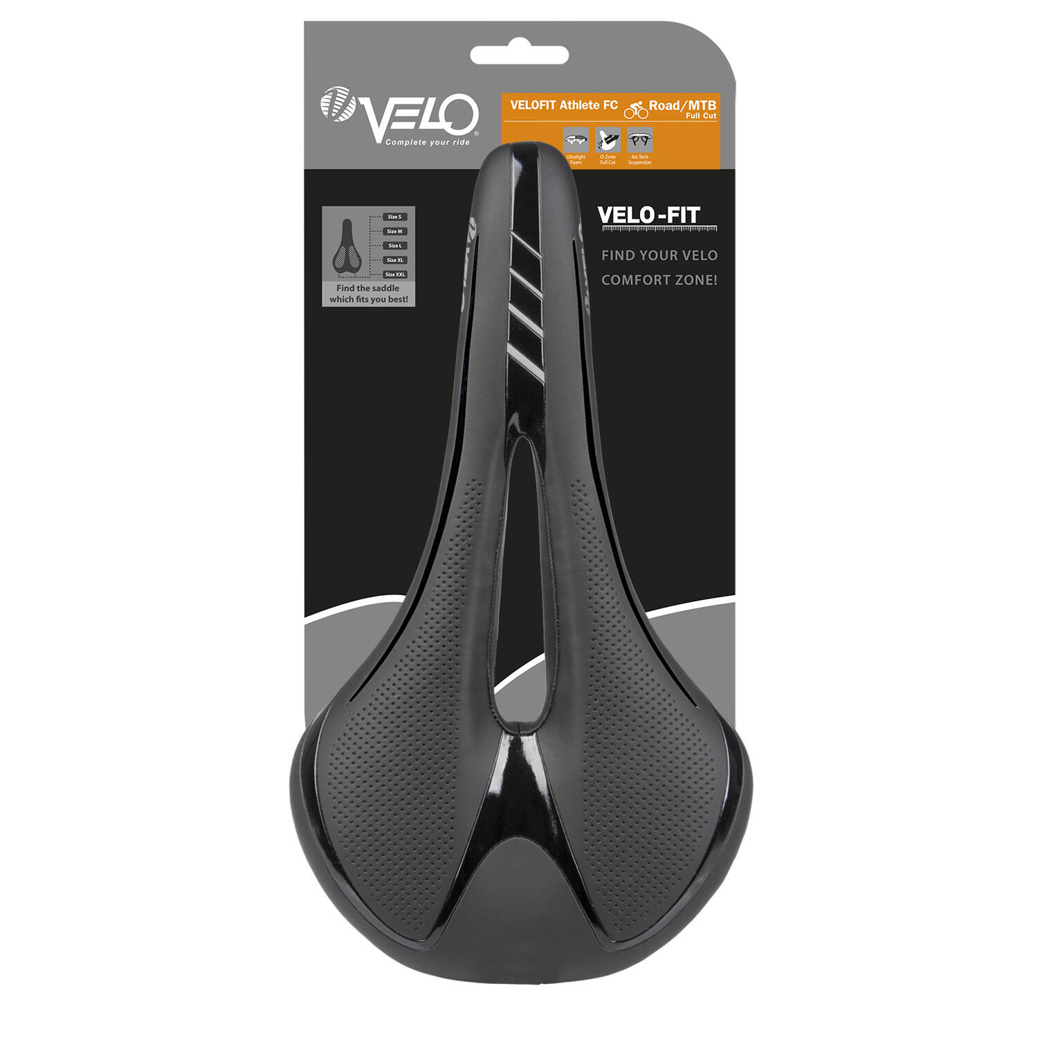 Velo Sattel -Fit ATHLETE FC, Größe L Unisex, schwarz 4/4