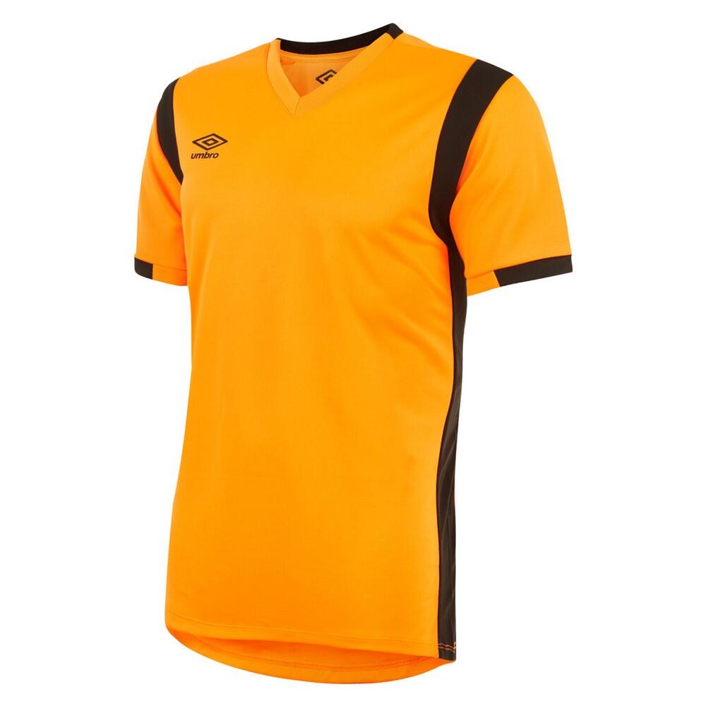 Childrens/Kids Spartan ShortSleeved Jersey (Shocking Orange/Black) 1/3