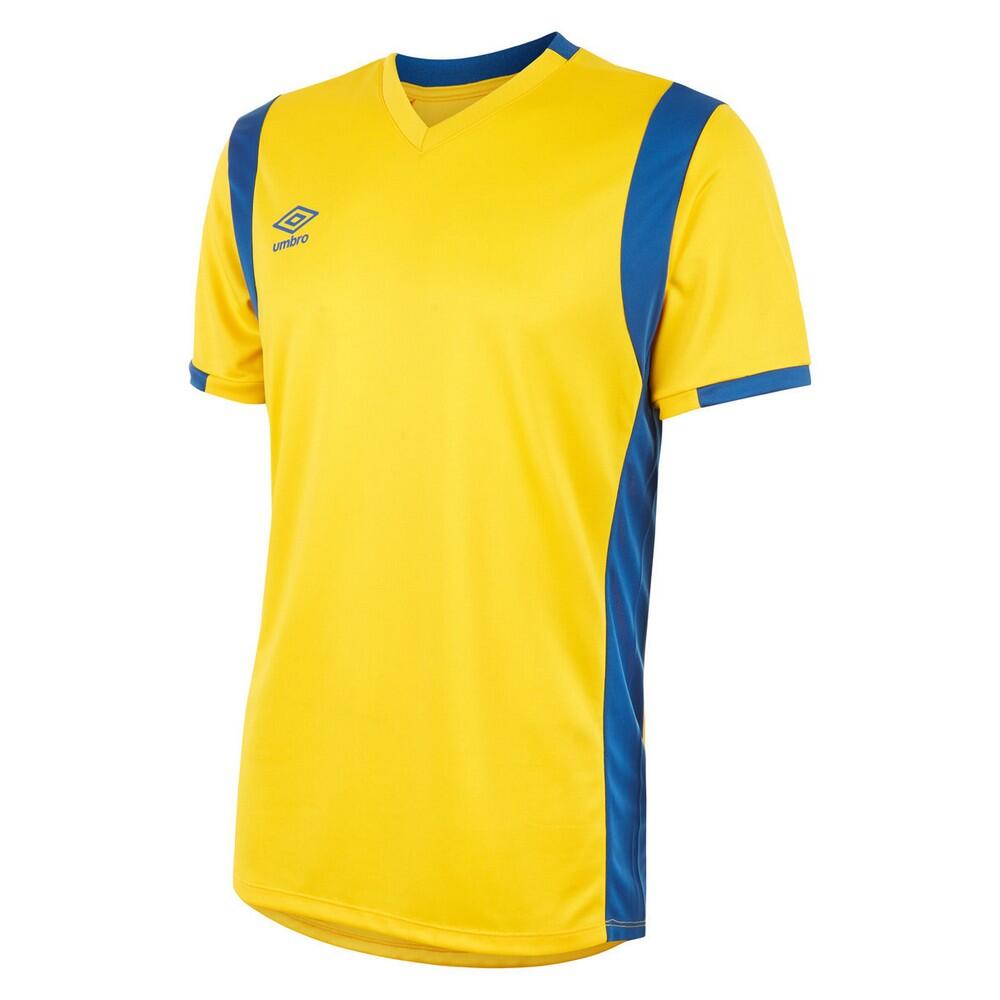 Childrens/Kids Spartan ShortSleeved Jersey (Yellow/Royal Blue) 1/3