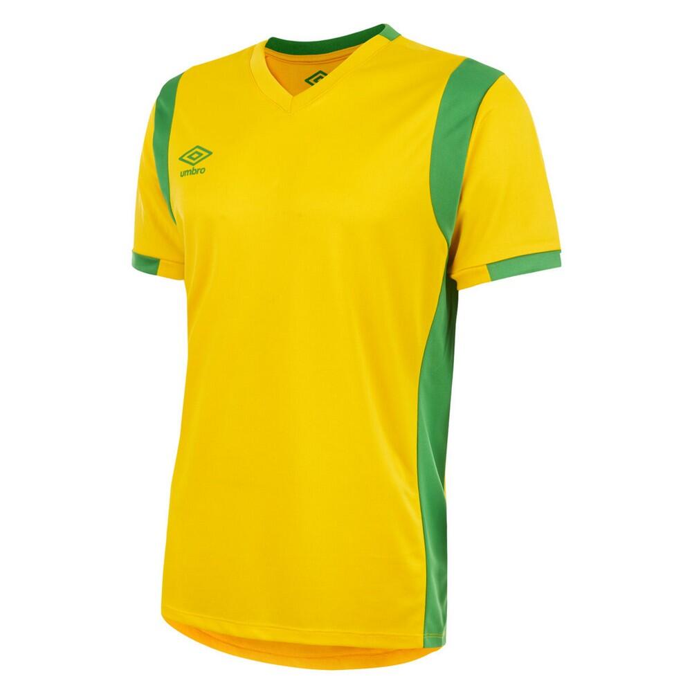 Childrens/Kids Spartan ShortSleeved Jersey (Yellow/Green) 1/3