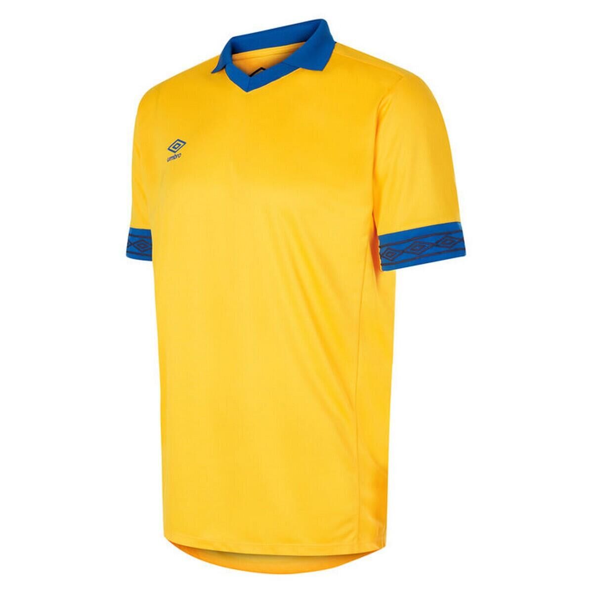 UMBRO Childrens/Kids Tempest ShortSleeved Jersey (Yellow/Royal Blue)