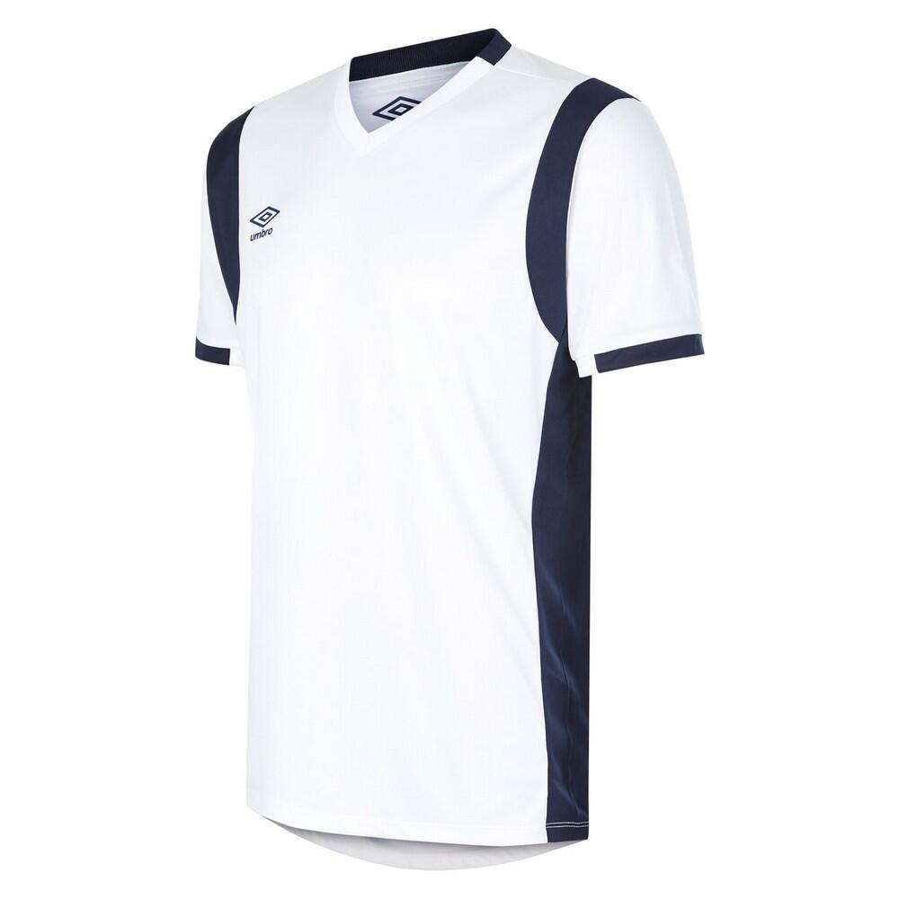 Childrens/Kids Spartan ShortSleeved Jersey (White/Dark Navy) 1/3