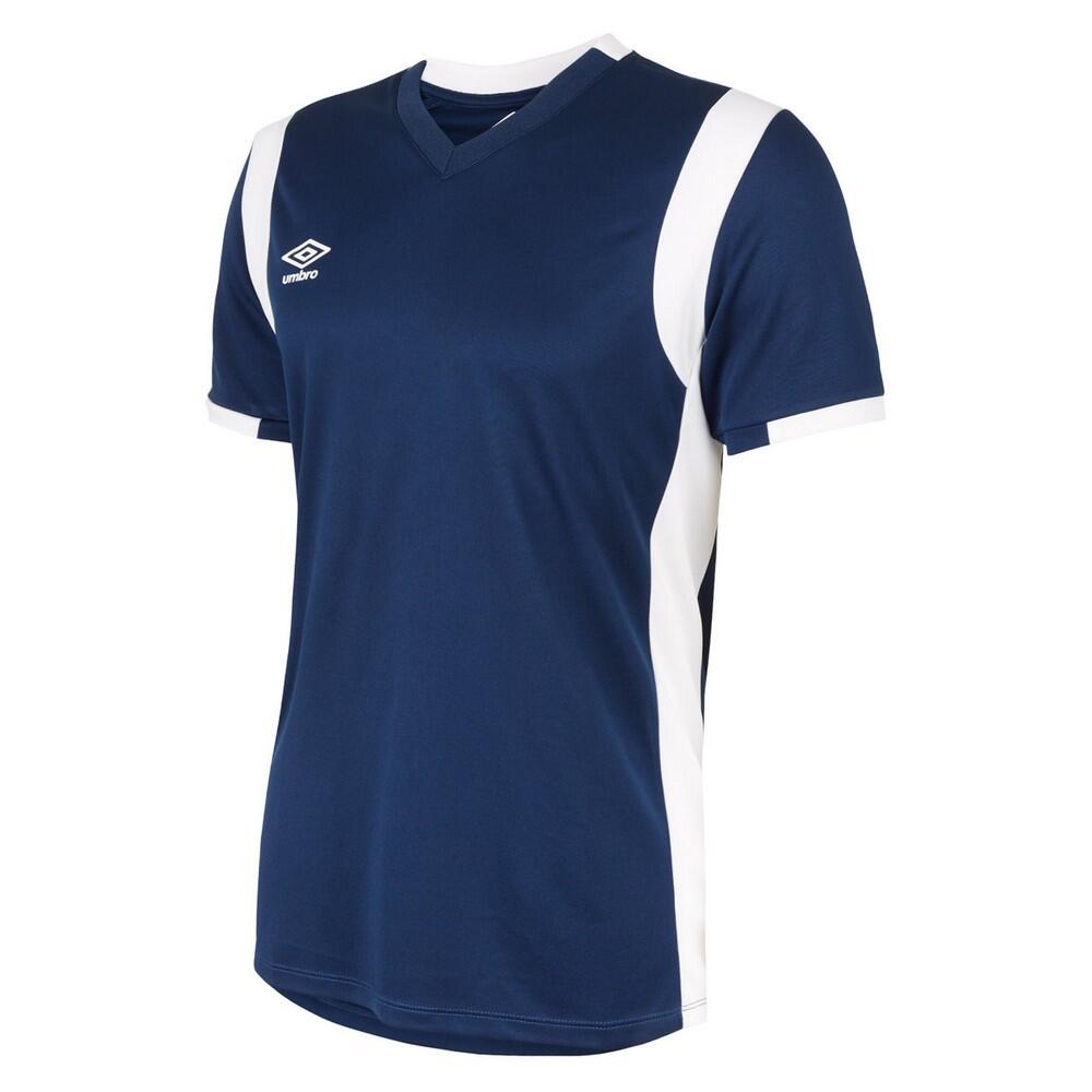 UMBRO Childrens/Kids Spartan ShortSleeved Jersey (Navy/White)