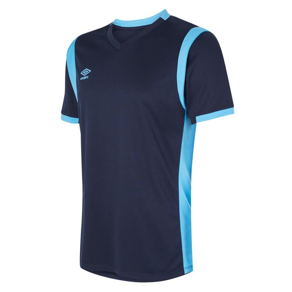 UMBRO Childrens/Kids Spartan ShortSleeved Jersey (Dark Navy/Sky Blue)