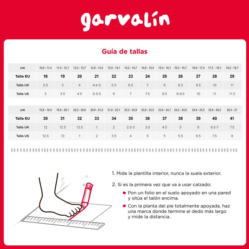 Zapatillas Abotinadas Niños Garvalín 231631A Negras con Cierre Adherente