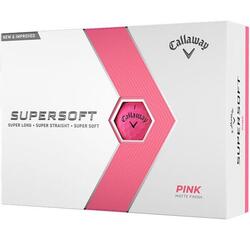 Boite de 12 Balles de Golf Callaway Supersoft Rose