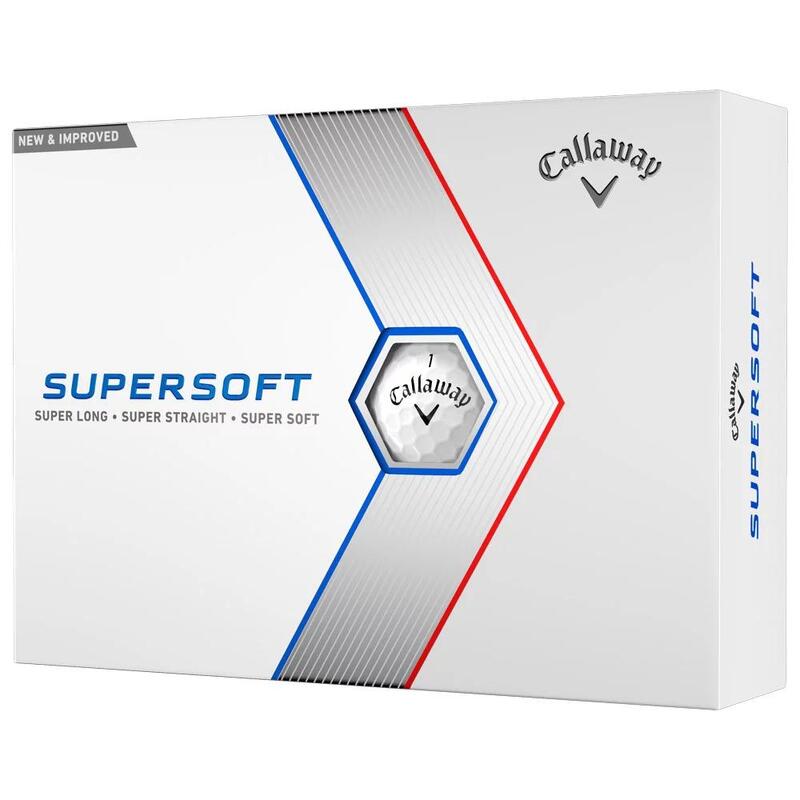 Confezione da 12 palline da golf Callaway Supersoft Bianco Nuovo
