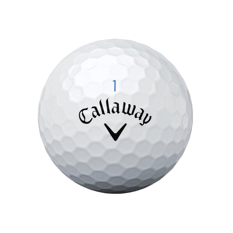 Packung mit 12 Golfbällen Callaway Reva Perlweiß New