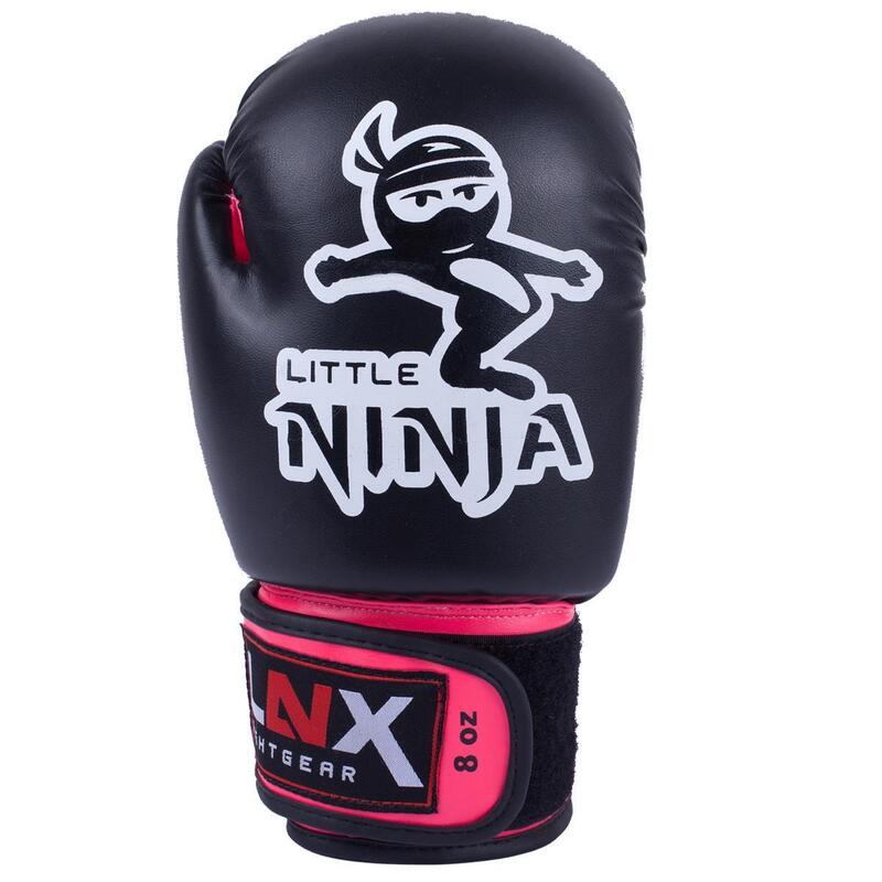 Boxhandschuhe Kinder "Little Ninja" schwarz/pink (007)