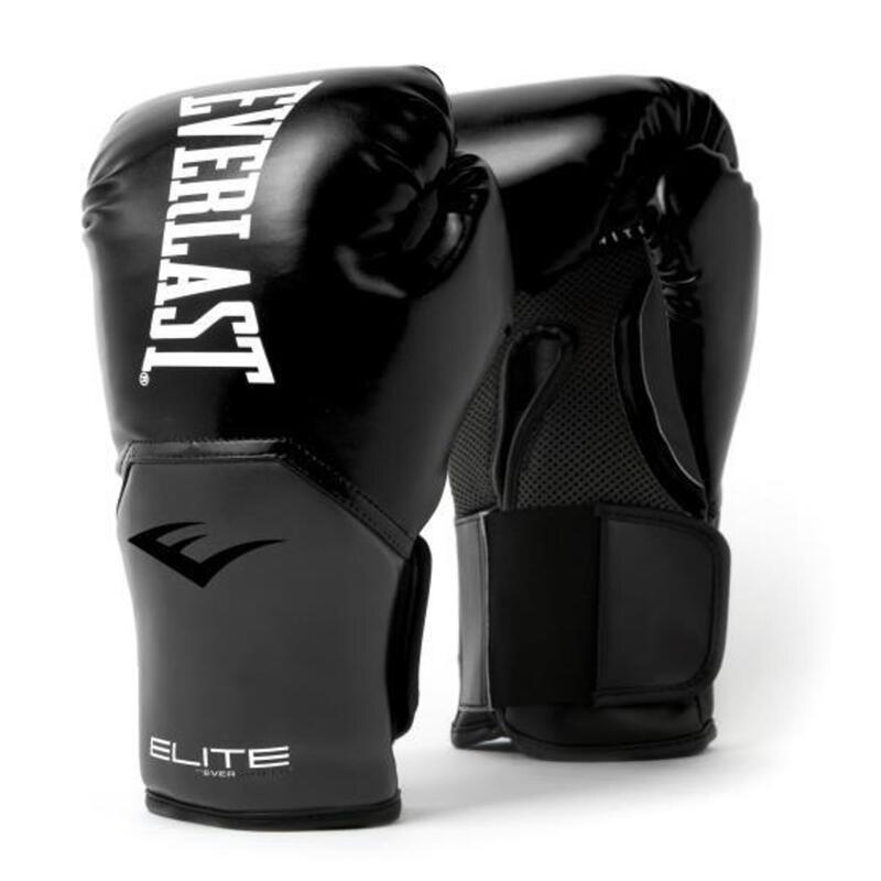 Boxkesztyű, Everlast, Pro Style Elite, műbőr, fekete-szürke