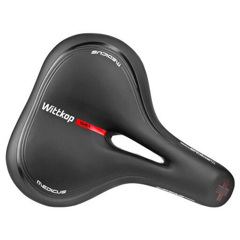 Medicus 3.0 Selle de vélo - Selle unisexe large - Noir