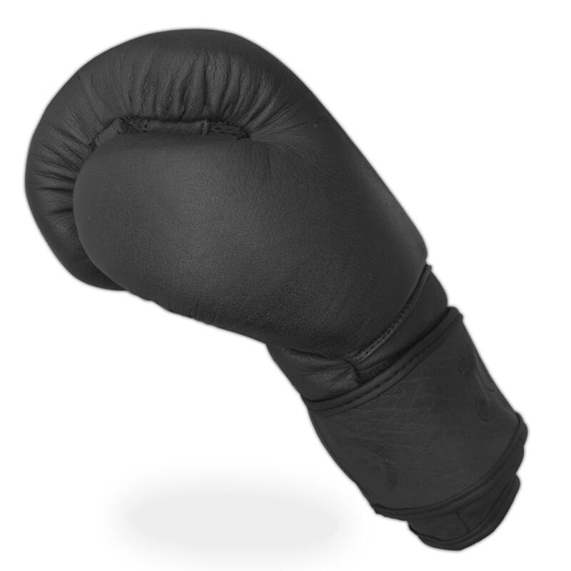 Joya Gants de boxe Fight Fast Black Leather 16oz