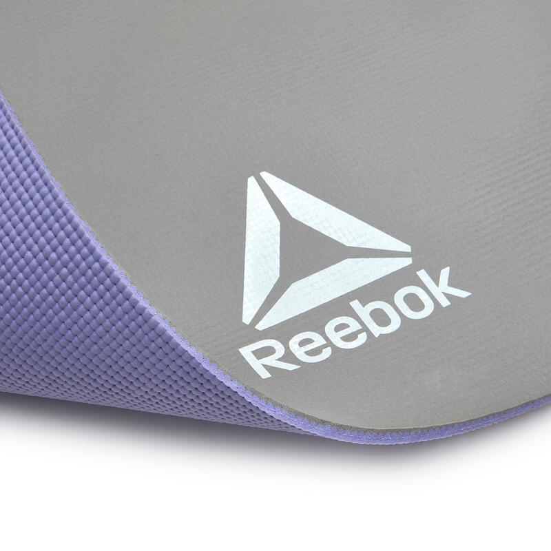 Reebok Yogamatte 6 mm doppelseitig lila/grau