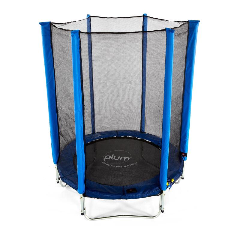 Plum trampoline Junior met veiligheidsnet blauw 4,5ft