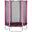 Szilvás trambulin Junior biztonsági hálóval, rózsaszín 4,5 láb