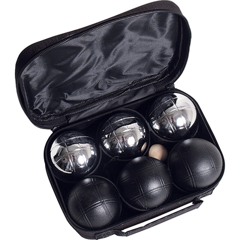 Jeu de Pétanque 6 boules métal boîte en bois - Prix pas cher - Cdiscount