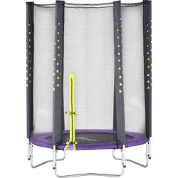 Plum trampoline Stardust met veiligheidsnet paars 4,5ft